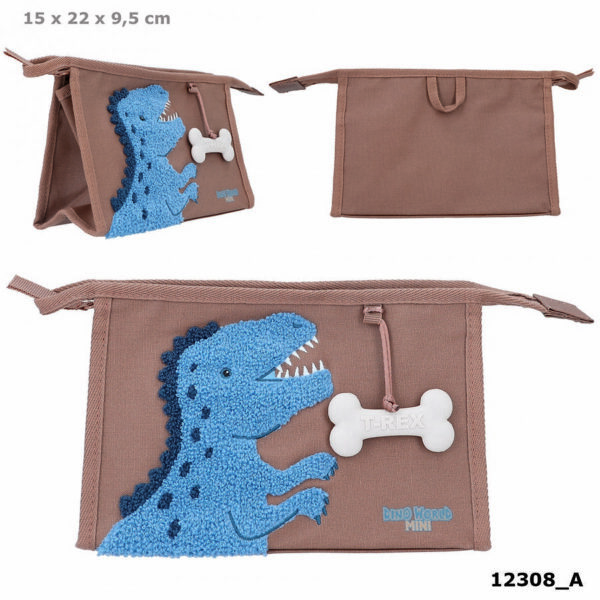 Νεσεσερ Dino World Toilet Bag Brown Dino Mini By Depesche