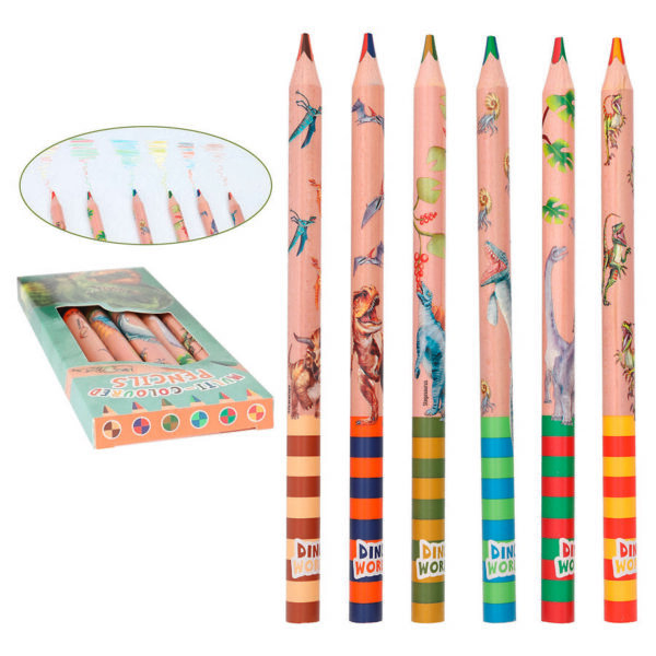 Χρωματιστα Μολυβια Dino World Multi Coloured Pencils By Depesche
