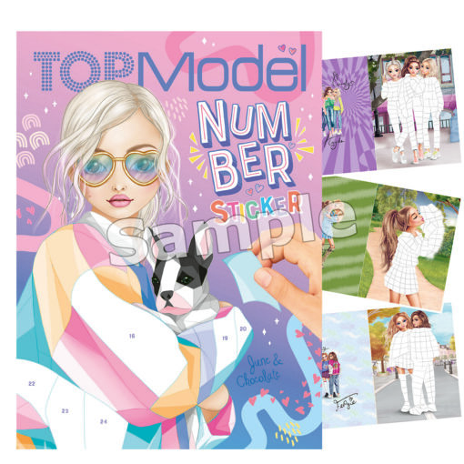 Μπλοκ Με Αυτοκολλητα Top Model Number Sticker Fantasy By Depesche