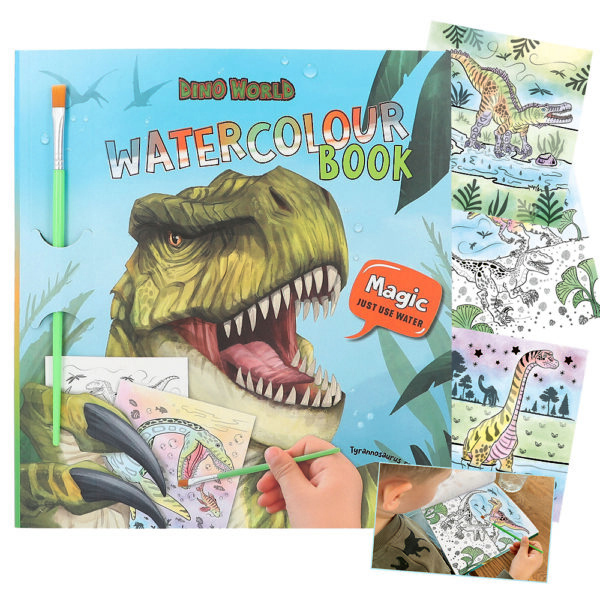 Μπλοκ Ζωγραφικης Dino World Watercolour Book By Depesche