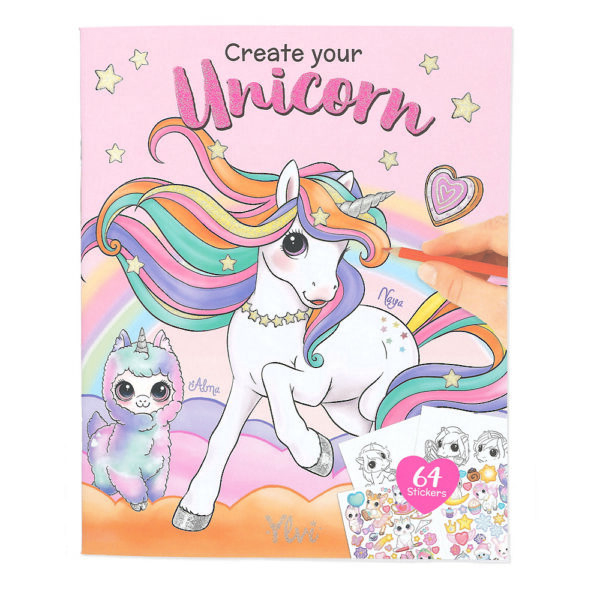 Μπλοκ Δραστηριοτητων Ylvi And The Minimoomis Create Your Unicorn Colouring Book By Depesche