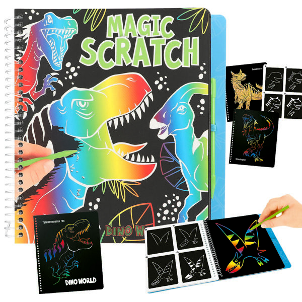 Μπλοκ Dino World Magic-Scratch Book - Μπλοκ By Depesche