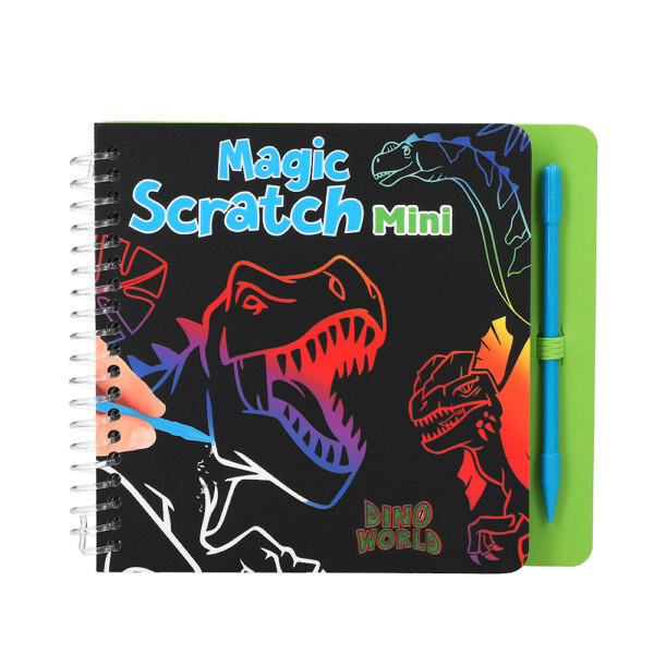 Μπλοκ Dino World Mini Magic Scratch Book By Depesche