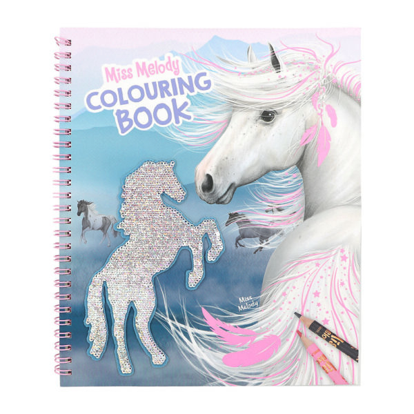 Μπλοκ Ζωγραφικης Miss Melody Colouring Book With Reversible Sequins By Depesche