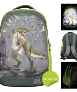 Τσαντα Πλατης Dino World Schoolbackpack Reflector By Depesche