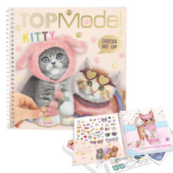 Μπλοκ Με Αυτοκολλητα Top Model Dress Me Up Stickerbook Kitty By Depesche