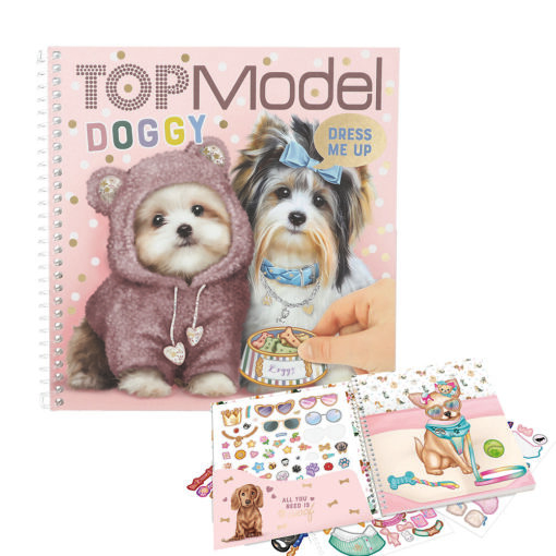 Μπλοκ Με Αυτοκολλητα Top Model Dress Me Up Stickerbook Doggy By Depesche