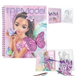 Μπλοκ Ζωγραφικης Top Model Colouring Book With Sequins Fairy Love By Depesche