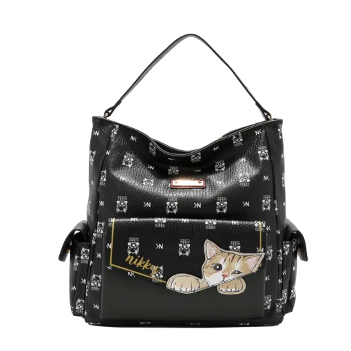 Γυναικεία Τσάντα Χειρός Nicole Lee NK12821 NIKKY FINDS MEOW BLACK