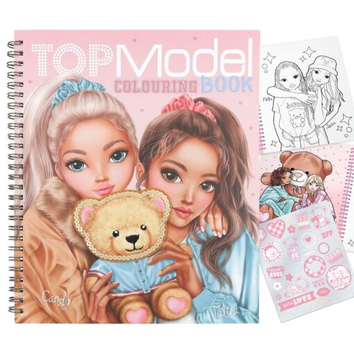 Μπλοκ Ζωγραφικης Top Model Colouring Book Team Teddy By Depesche