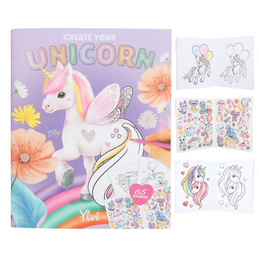 Μπλοκ Δραστηριοτητων Ylvi And The Minimoomis Create Your Unicorn Colouring Book By Depesche